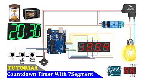 countdown clock circuit diagram