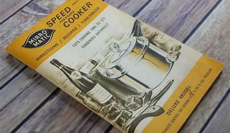 Vintage Cookbook Mirro Matic Pressure Cooker Recipes and | Etsy