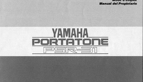 yamaha psr-7 manual