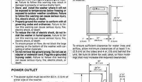 LG WT5480CW Washing Machine Owner's Manual