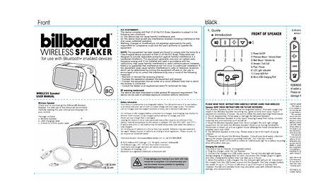billboard bb742 user manual