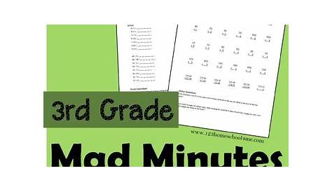3rd Grade Mad Minutes (Math Worksheets) by Beth Gorden | TpT