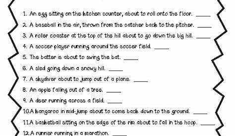 potential and kinetic energy worksheet answers