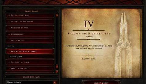 How can I choose higher difficulty levels after beating Diablo 3 in