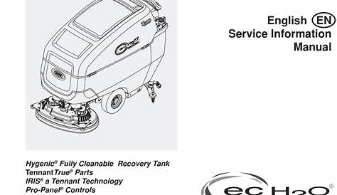 TENNANT T600E SCRUBBER SERVICE INFORMATION MANUAL | ManualsLib