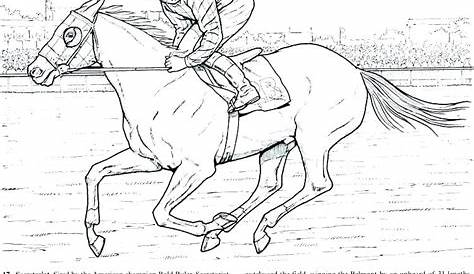 printable kentucky derby coloring pages