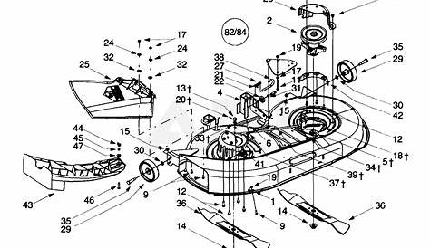 Troy Bilt 13AD609G063 (2000) Parts Diagram for Deck Assembly "G" 42 Inch