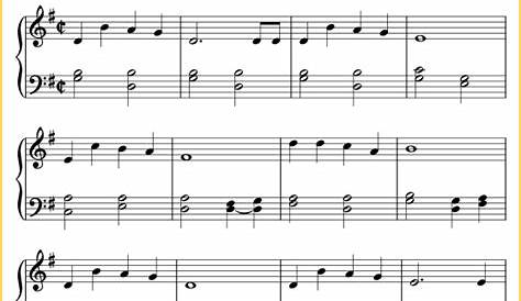Jingle Bells piano sheet music - free printable PDF