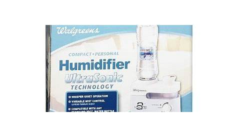 walgreens ultrasonic humidifier manual