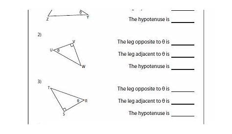 right triangle trigonometry worksheets