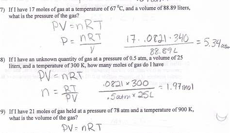 Gas Law Problems Worksheet With Answers — db-excel.com