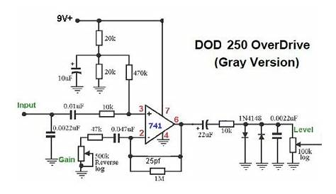 dod overdrive preamp 250 schematic