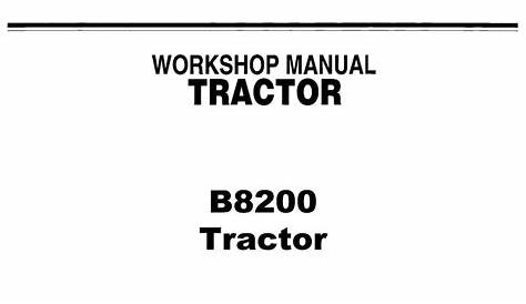 Kubota B8200 Tractor - Service Manual | Farm Manuals Fast