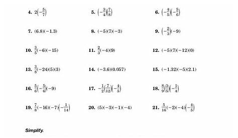 rational numbers number line worksheets