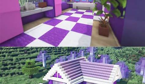 Cute Purple House Design – BOTCRAFT.NET | Cute minecraft houses