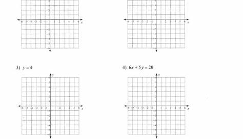 graphing quadratic in standard form worksheets