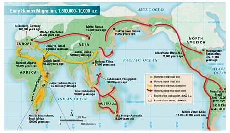 map of human migration