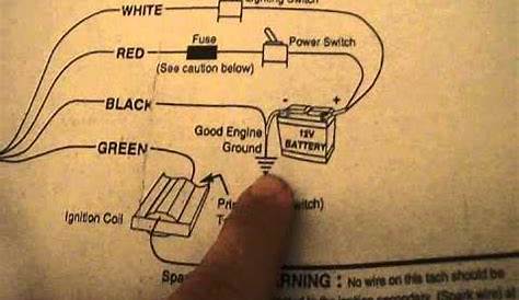 wiring a tachometer