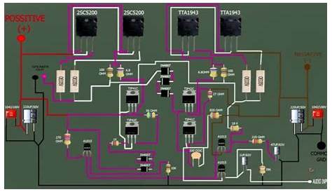 2sa1494 2sc3858 amplifier circuit diagram