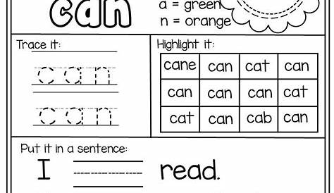 Sight Words Practice Word Search: You, Two, We, All, Am, Yes | A To
