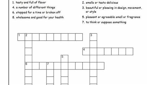 printable crossword puzzles for 5th graders
