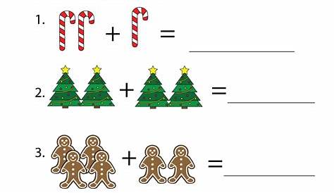 Pre K Christmas Math Worksheet - Free Printable
