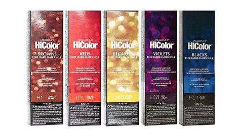 L'Oreal HiColor Chart ~ L'oreal Excellence Hicolor Hilights For Dark