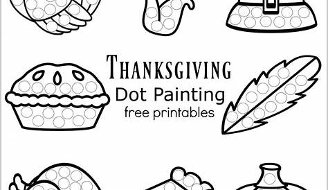 thanksgiving dot to dot printables