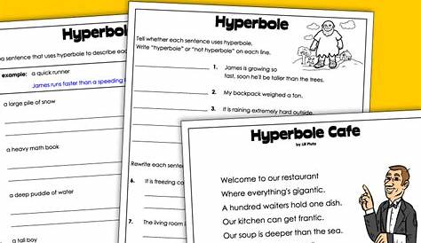hyperbole worksheet grade 7
