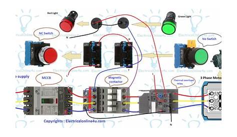 Contactor Wiring Diagram For 3 Phase Motor