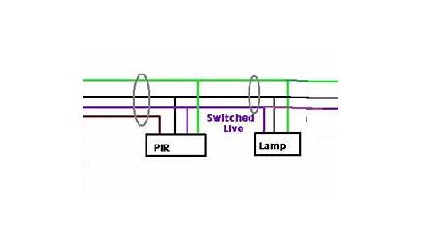 Wiring Diagram for Standalone PIR to Multiple Security Lights | DIYnot