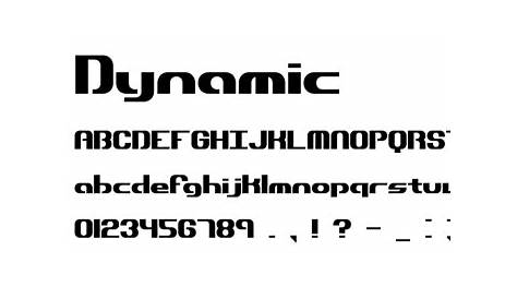 dynamic schematic regular font free download