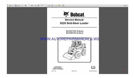bobcat s250 service manual