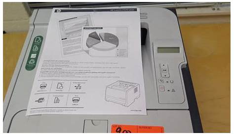 HP LaserJet Pro M402dn - Test Page Printed, May Need Ink Toner