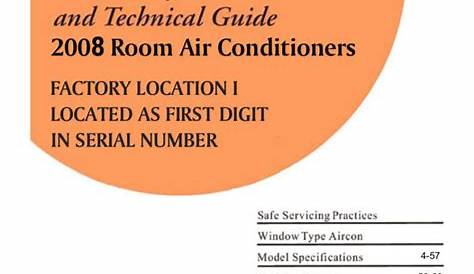 frigidaire floor air conditioner manual