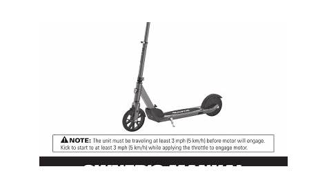 Razor Electric Scooter Owner’s Manual | Manualzz