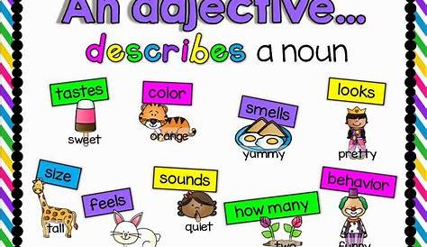 teaching adjectives to first graders
