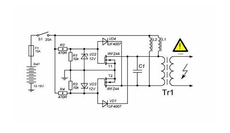 220v induction heater circuit diagram