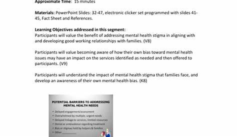 5E Mental Health Stigma