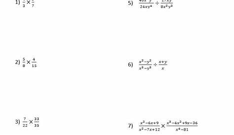 multiplying and dividing rational expressions worksheets with answers