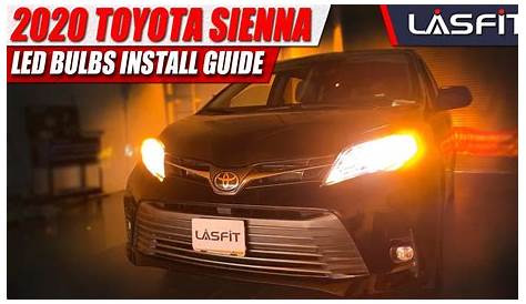 2020 Toyota Sienna | How to install LED headlight bulb backup light turn signals - YouTube