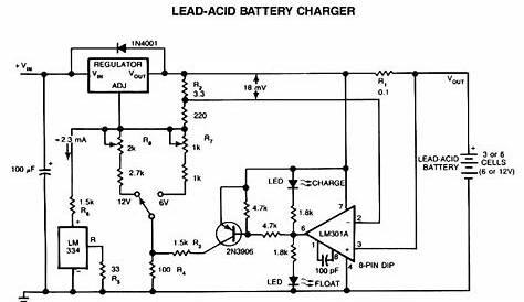 Lead-Acid Battery Charger CircuitElectronics Project Circuts