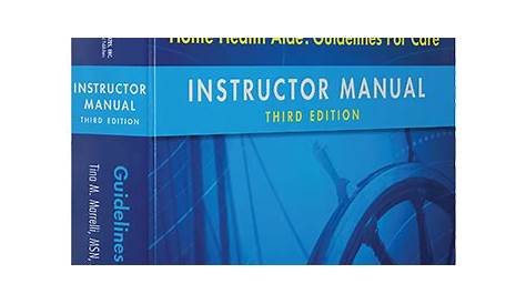 Home Health Aide: Guidelines For Care Instructor Manual 3rd Edition is