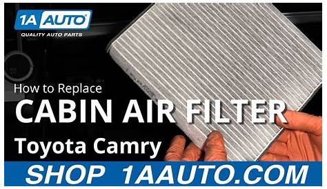 2009 toyota camry cabin air filter location