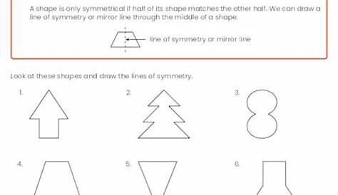 symmetry worksheet for kindergarten
