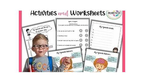 free stuttering worksheets for kids