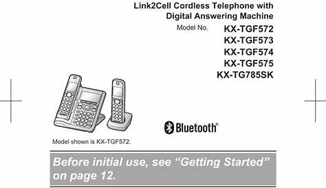 Panasonic Kx Tg4500 Telephone User Manual
