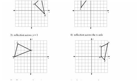 geometry reflections worksheets