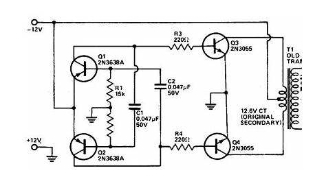 DC-to-DC AC Inverter Circuit Diagram | Electronic Circuit Diagrams