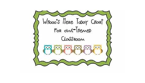 who's here today chart printable